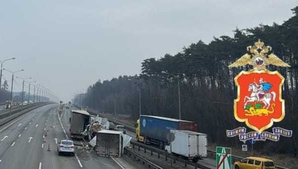 Смертельная авария частично перекрыла трассу М2 в Подмосковье